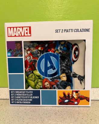 Set 2 Piatti Colazione Avengers Marvel originale