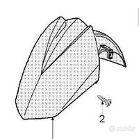 Parafango ant. Peugeot Satz 125 nero