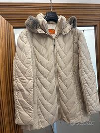Piumino donna color panna