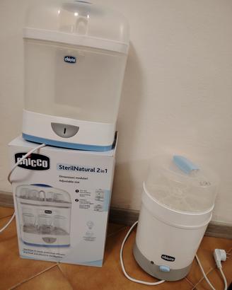  2 sterilizzatori per bambini completi dellaCHICCO