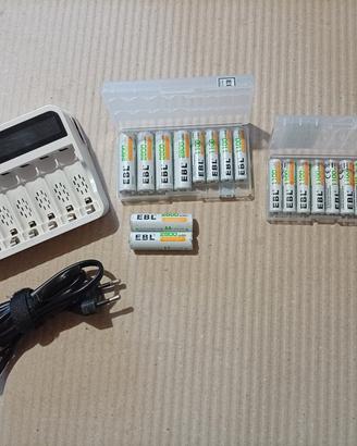 Lotto Caricabatterie + batterie EBL