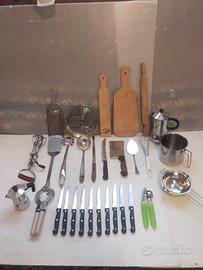 Batteria 30 pezzi fra pentolame ed utensili cucina