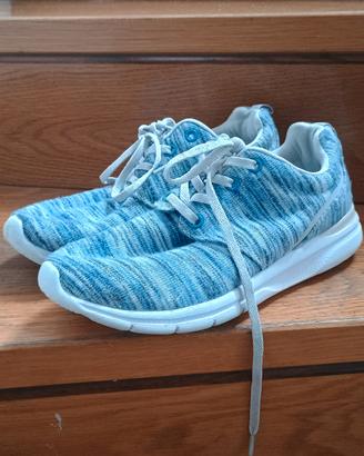 Scarpe champion con lacci da donna azzurre