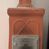 Stufa a legna in terracotta Felici Prato mod.48