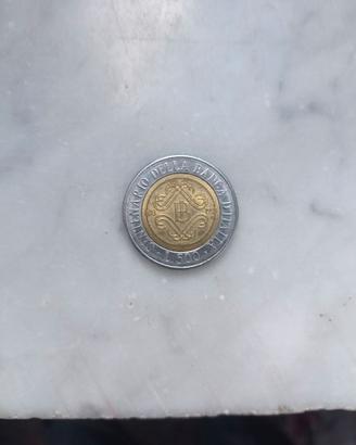 MONETA 500 LIRE CENTENARIO BANCA D'ITALIA