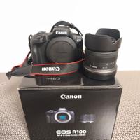 Canon EOS R 100 + 2 obbiettivi leggi descrizione 