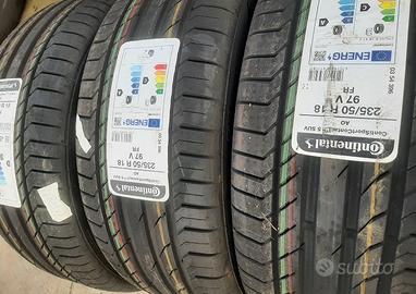 235/50/18 continental nuove