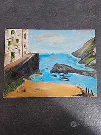 Quadro dipinto olio su tavola