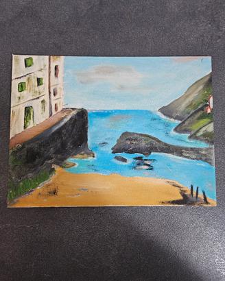 Quadro dipinto olio su tavola