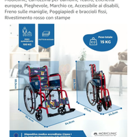 Carrozzina-sedia a rotelle per bambini