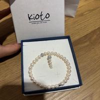 Bracciale e anello di perle