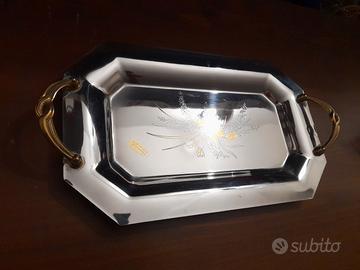 Vassoietto vintage elegante inserti oro 24k