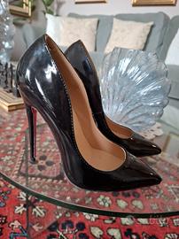 scarpe con tacco 12 in  nera numero 35 laboutin