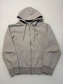 Ralph Lauren felpa con zip grigia Taglia M