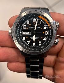 HAMILTON KHAKI AVIATION X-WIND DAY DATE AUTO