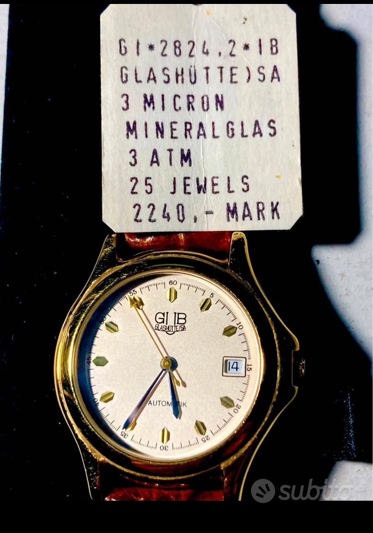 Glashütte Automatico in Oro e 25 rubini Svizzera