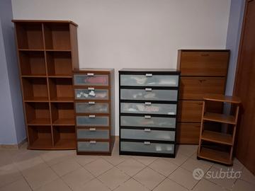 Armadio libreria scarpiera scrivania sedia ufficio