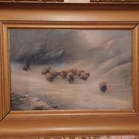 Quadro originale di Ezra Elmer Keene paesaggio