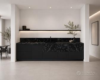 Cucina lineare custom - minimal luxury - Metod