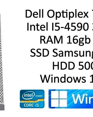 PC Dell 7020 SFF ssd 256, HDD 500, 16gb RAM, w11