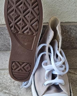 scarpe Converse  all star bambina beige