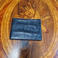 portafoglio coccodrillo nero