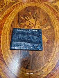 portafoglio coccodrillo nero