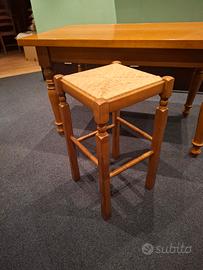 sgabelli legno castagno