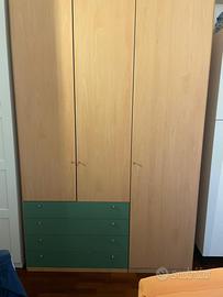 Armadio con cassettiera bicolore marca Sangiorgio