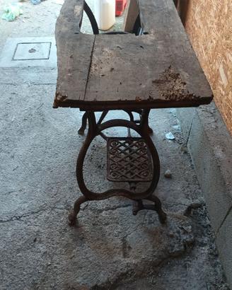 Tavolo macchina da cucire antica
