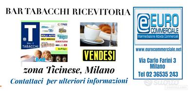 659/24 BAR TABACCHI RICEVITORIA in zona Ticinese
