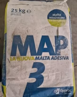 Lotto Materiale Edile: Scagliola e Malta Adesiva G