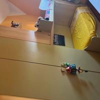 Cameretta a ponte 3letti+armadio salvaspazio