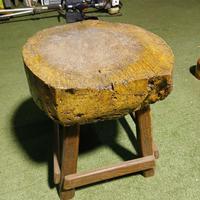 Antico ceppo tagliere da macellaio meta'900