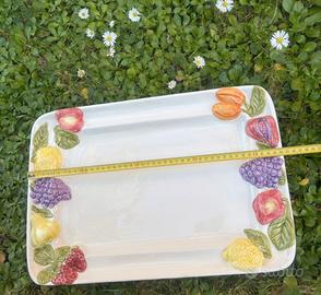 Vassoio ceramica frutta