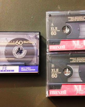 Cassette vergini - TDK FE60 e Maxell XLII 60