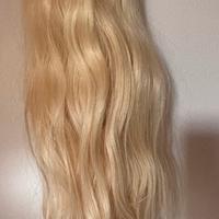 Coda capelli veri biondo