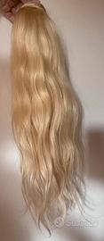Coda capelli veri biondo