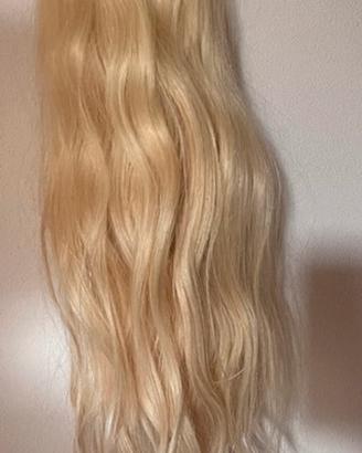 Coda capelli veri biondo