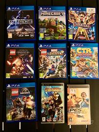 Vari videogiochi ps4 e psp