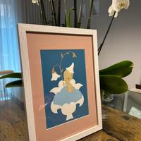 Serigrafia quadro Serena Giordano -sotto il cavolo