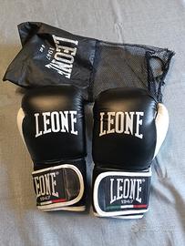Guantoni Boxe Bambino LEONE e sacca  rete