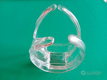 Centrotavola in vetro vintage anni ’70