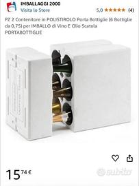 Contenitore polistirolo bottiglie