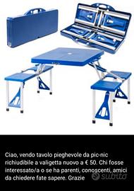 tavolo da Pic nic ancora nuovo 