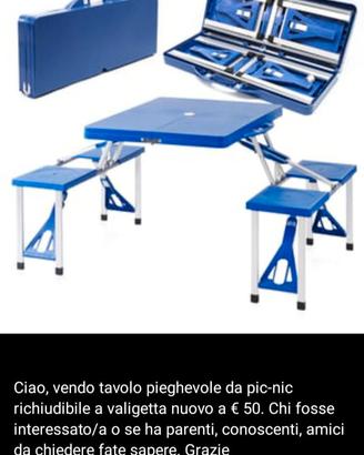 tavolo da Pic nic ancora nuovo 