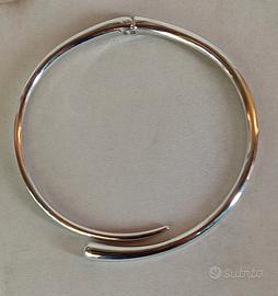 collana Coker girocollo rigida acciaio a goccia 