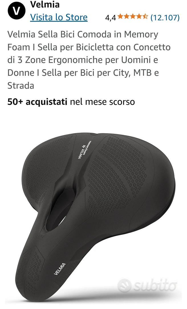 Sellino Comodo Ergonomico Sella Bici In Memory Foam Comoda