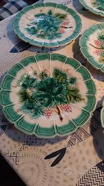 Servizio 6 piatto dessert dolce frutta barbotine 