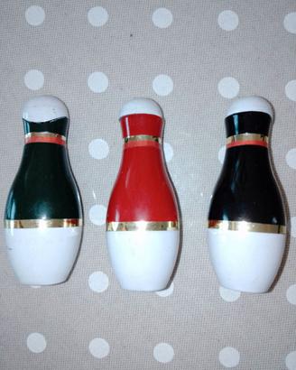3 accendini vintage 'birillo da bowling'